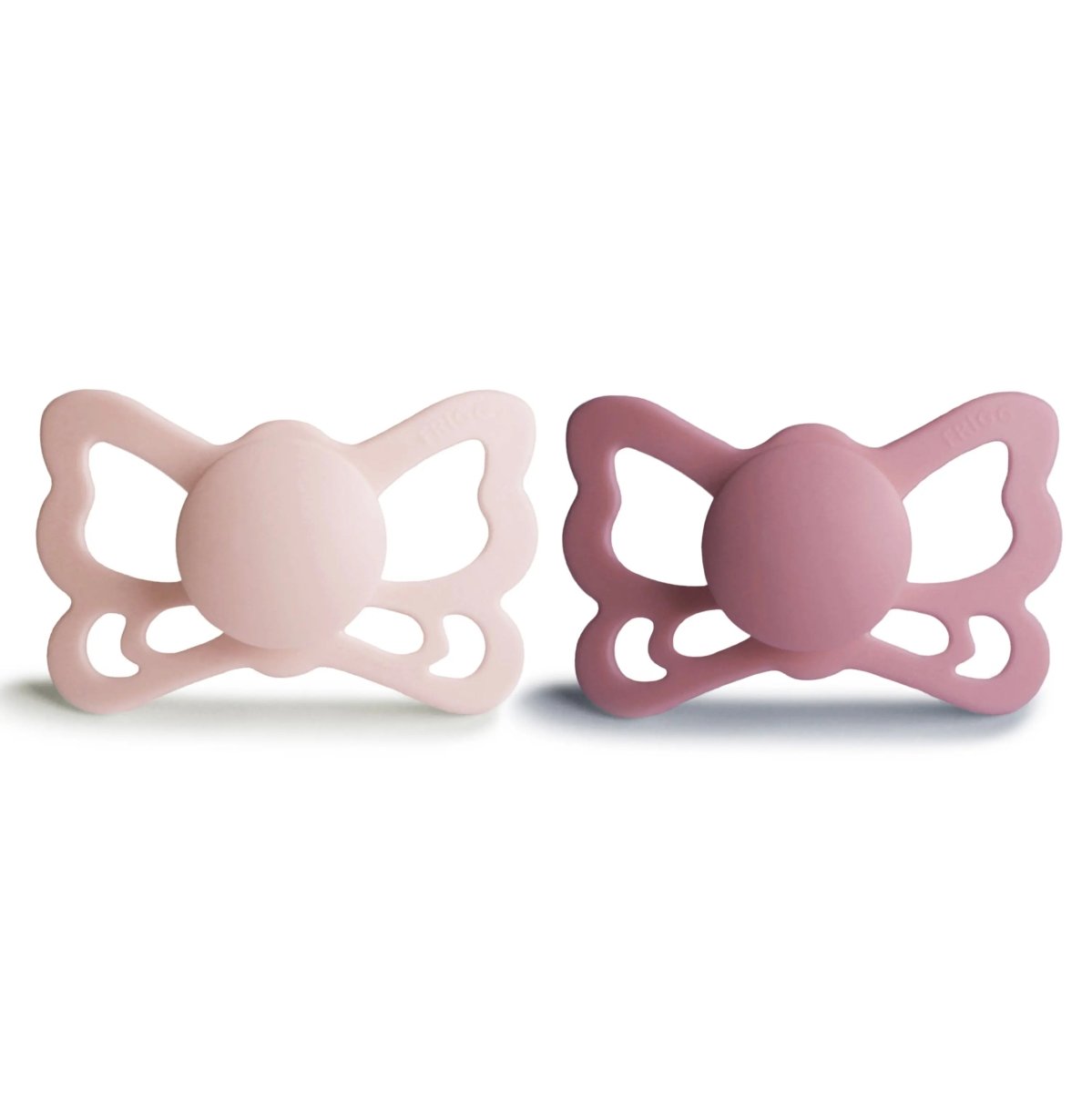 Mushie Frigg Butterfly Anatomical Silicone Pacifier 2 Pack 6 to 18 Months - Everetts Place Boutique - 
