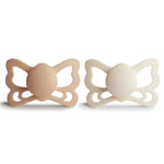 Mushie Frigg Butterfly Anatomical Silicone Pacifier 2 Pack 6 to 18 Months - Everetts Place Boutique - 