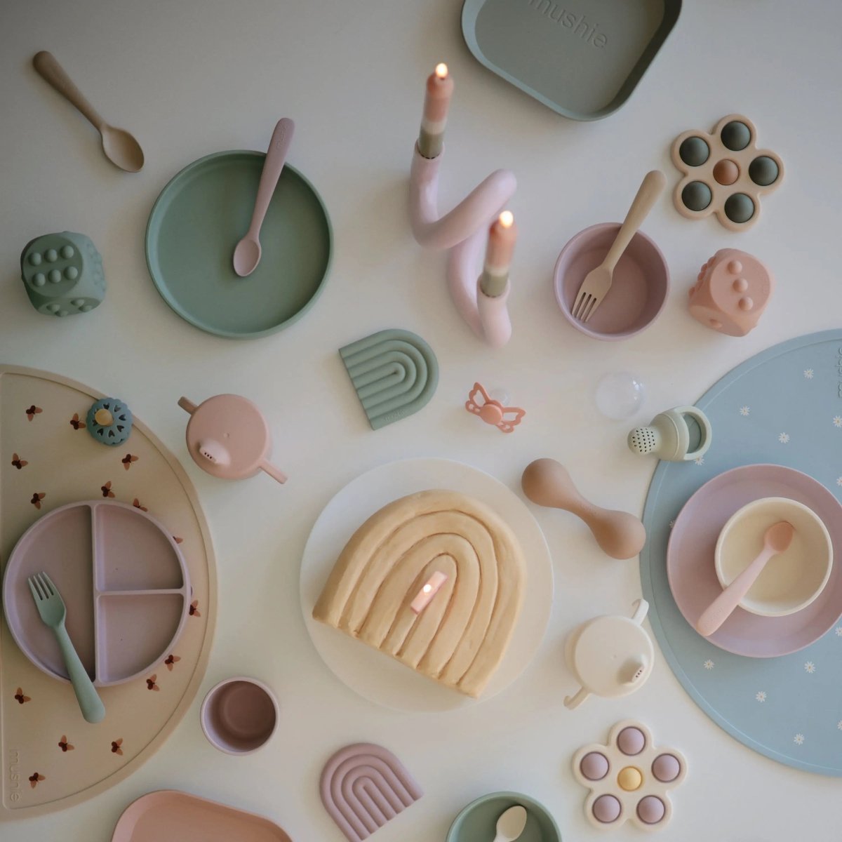 Mushie Frigg Butterfly Anatomical Silicone Pacifier 2 Pack 6 to 18 Months - Everetts Place Boutique - 