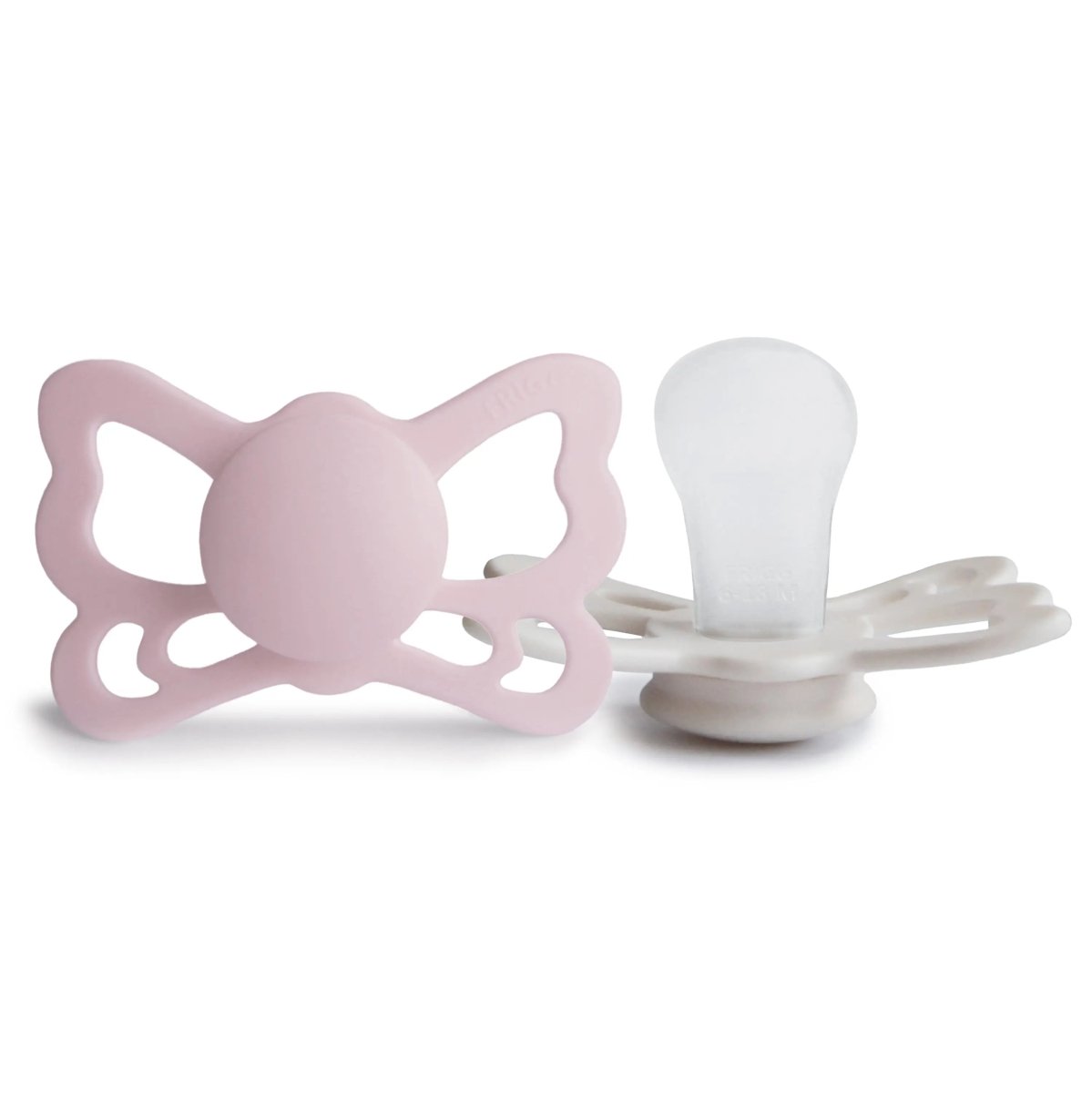 Mushie Frigg Butterfly Anatomical Silicone Pacifier 2 Pack 6 to 18 Months - Everetts Place Boutique - 