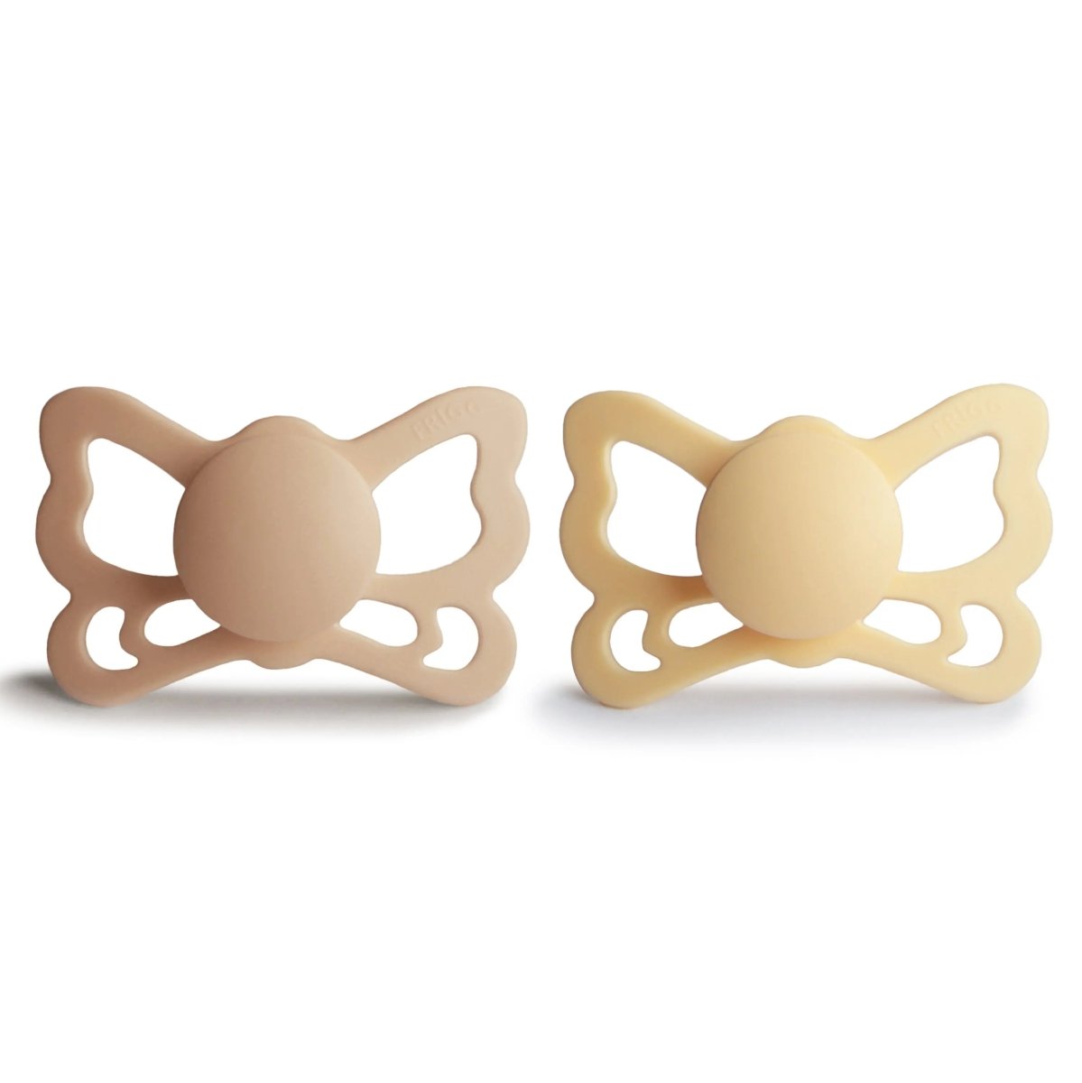 Mushie Frigg Butterfly Anatomical Silicone Pacifier 2 Pack 6 to 18 Months - Everetts Place Boutique - 