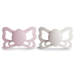 Mushie Frigg Butterfly Anatomical Silicone Pacifier 2 Pack 6 to 18 Months - Everetts Place Boutique - 