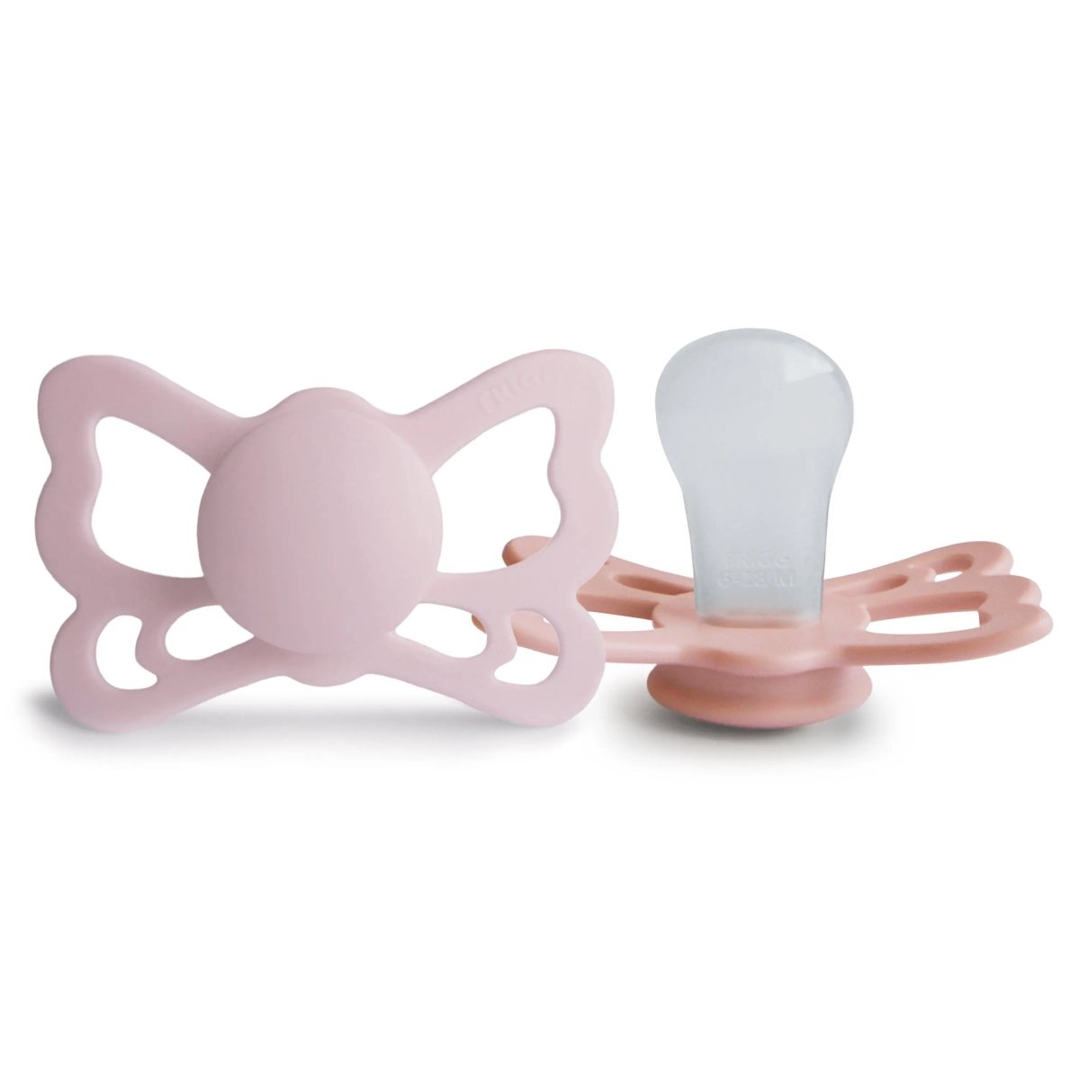Mushie Frigg Butterfly Anatomical Silicone Pacifier 2 Pack 6 to 18 Months - Everetts Place Boutique - 