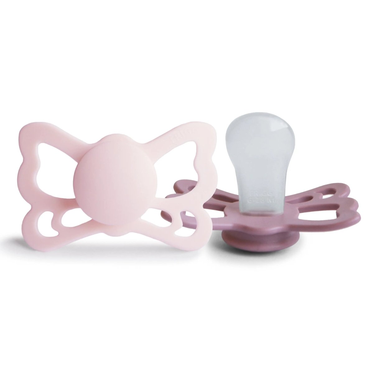 Mushie Frigg Butterfly Anatomical Silicone Pacifier 2 Pack 6 to 18 Months - Everetts Place Boutique - 