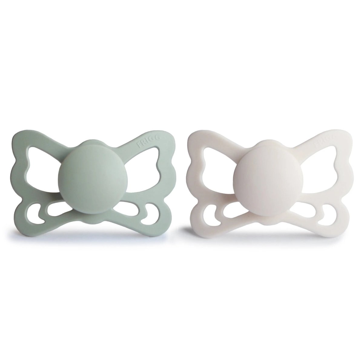 Mushie Frigg Butterfly Anatomical Silicone Pacifier 2 Pack 6 to 18 Months - Everetts Place Boutique - 
