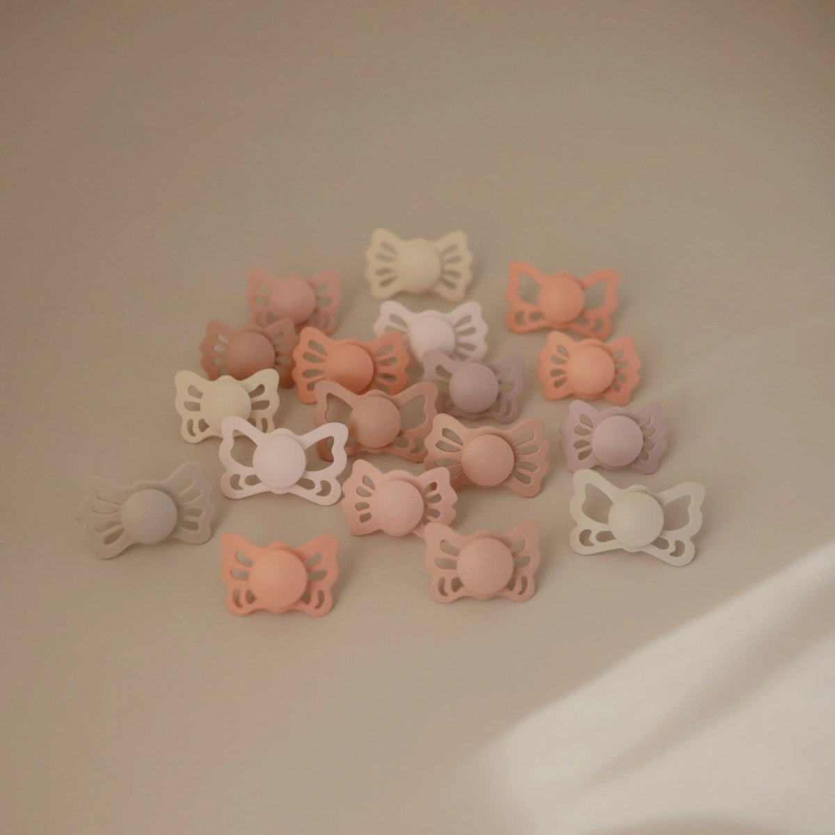 Mushie Frigg Butterfly Anatomical Silicone Pacifier 2 Pack 6 to 18 Months - 