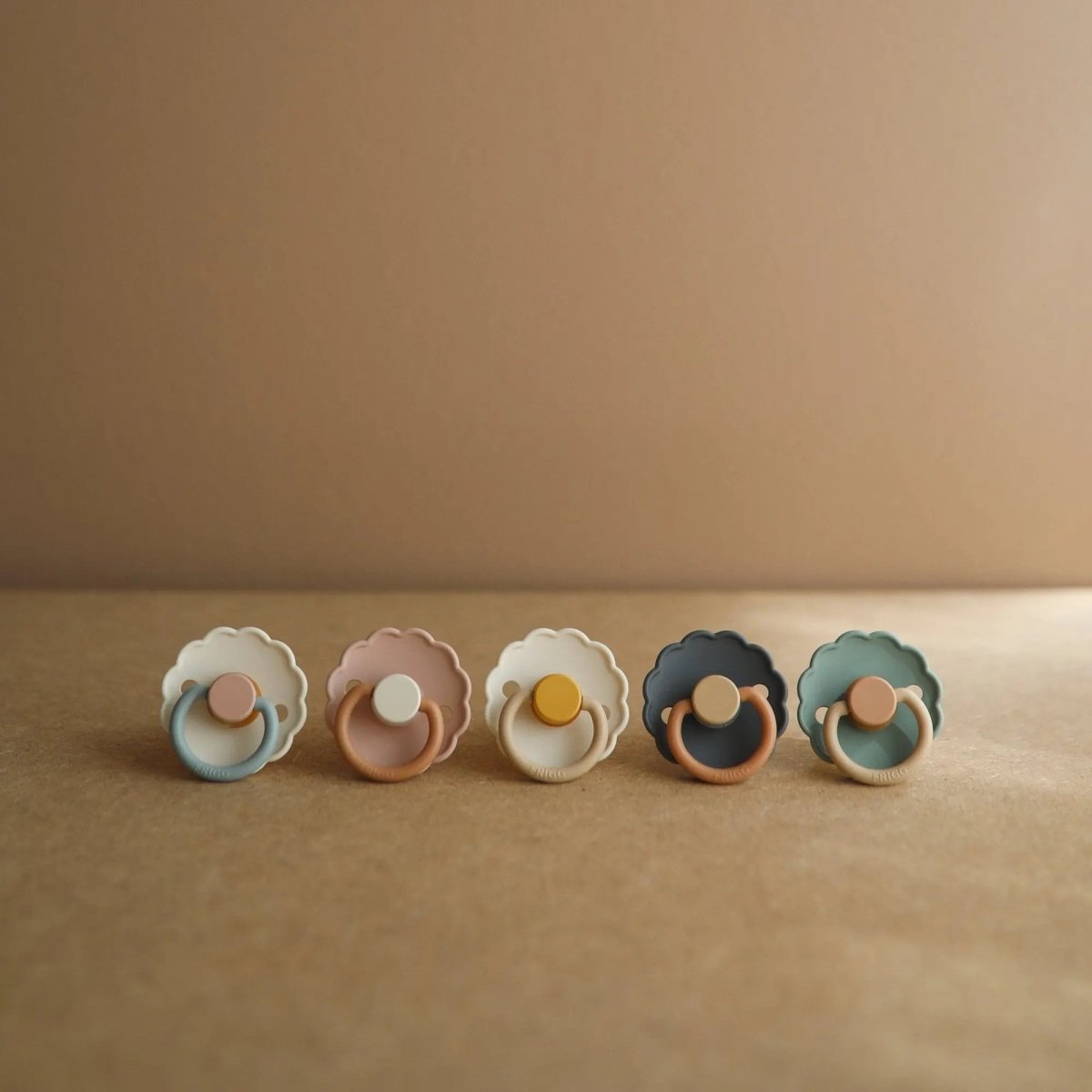 Mushie Frigg Daisy Natural Rubber Pacifier Two Pack - 