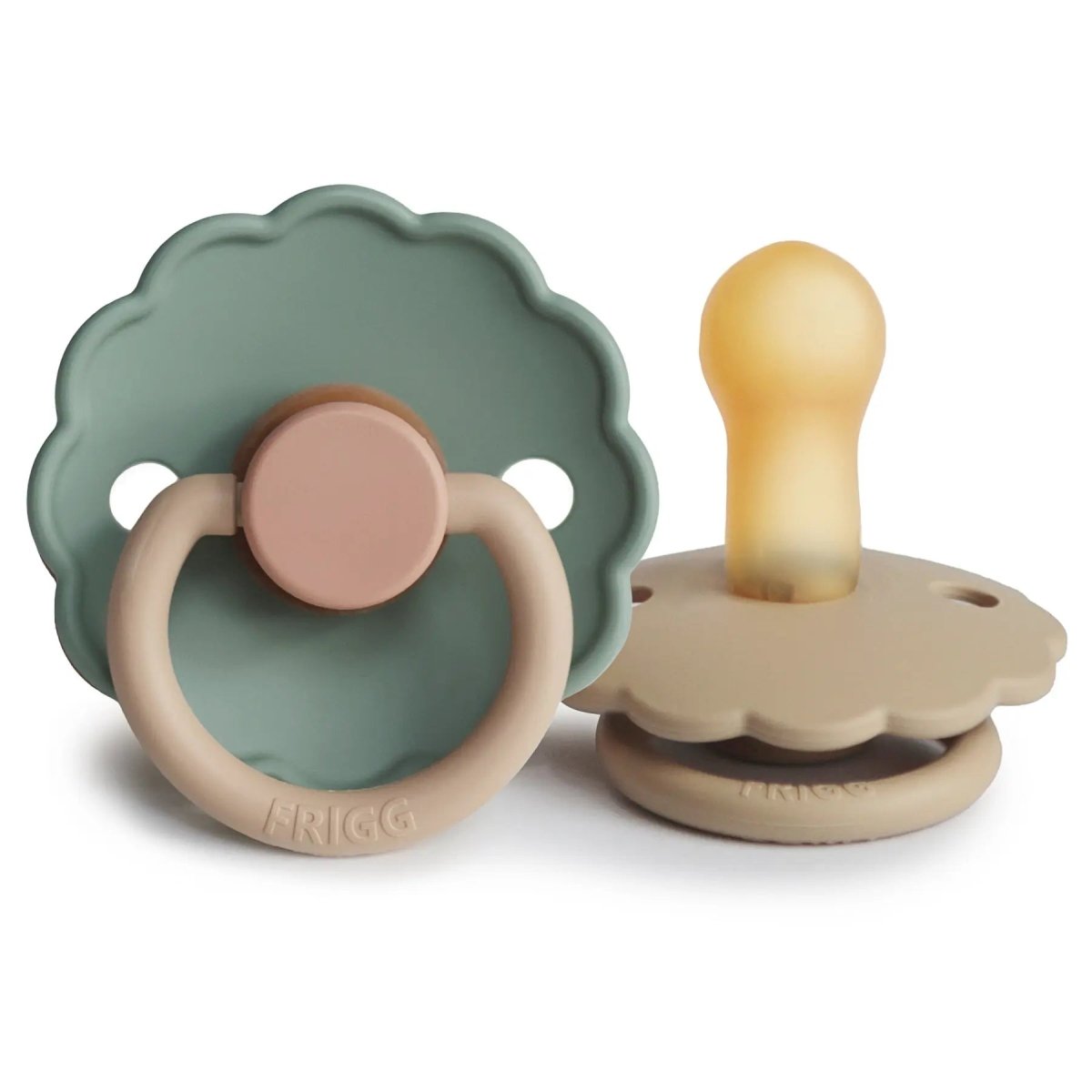 Mushie Frigg Daisy Natural Rubber Pacifier Two Pack - Everetts Place Boutique - 