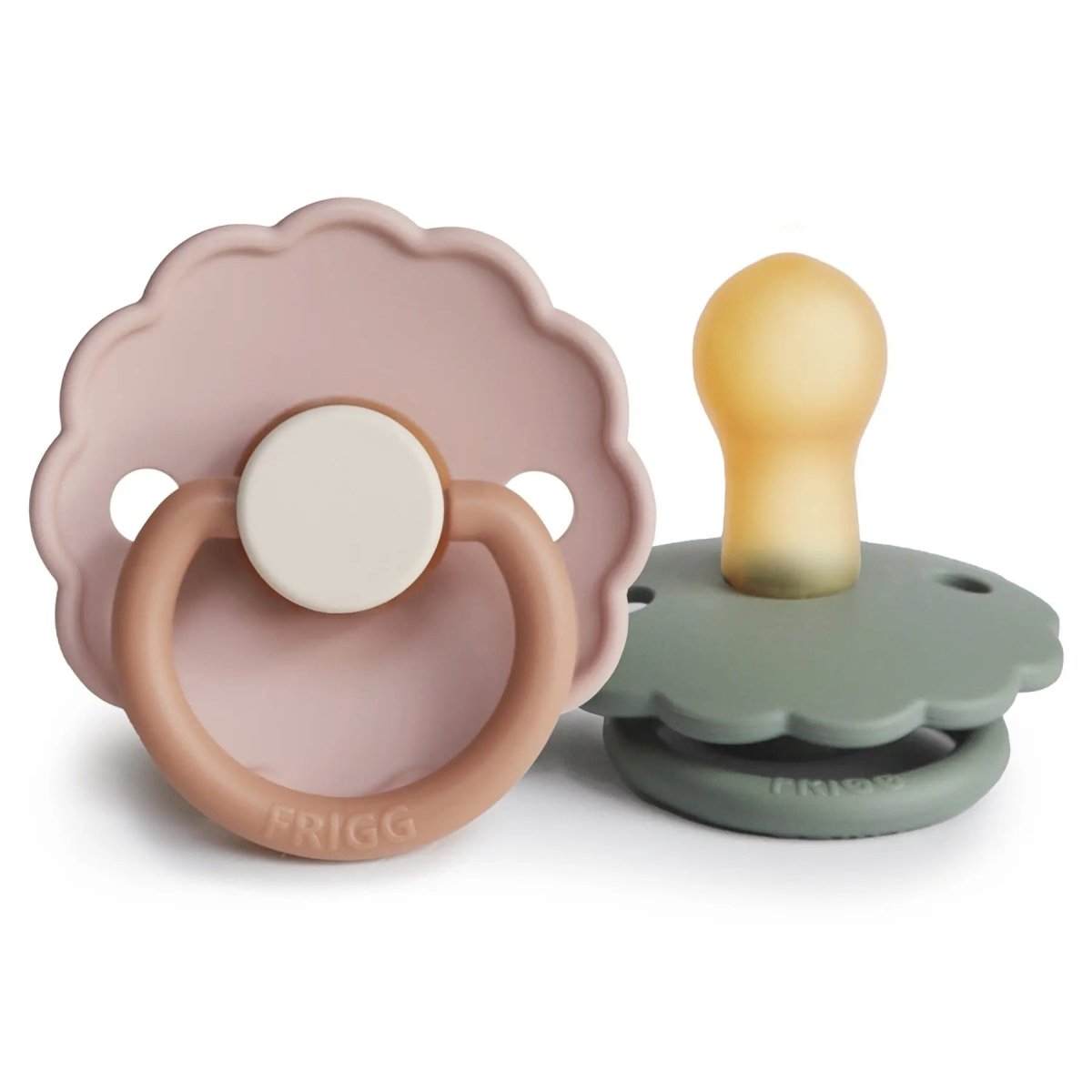 Mushie Frigg Daisy Natural Rubber Pacifier Two Pack - Everetts Place Boutique - 