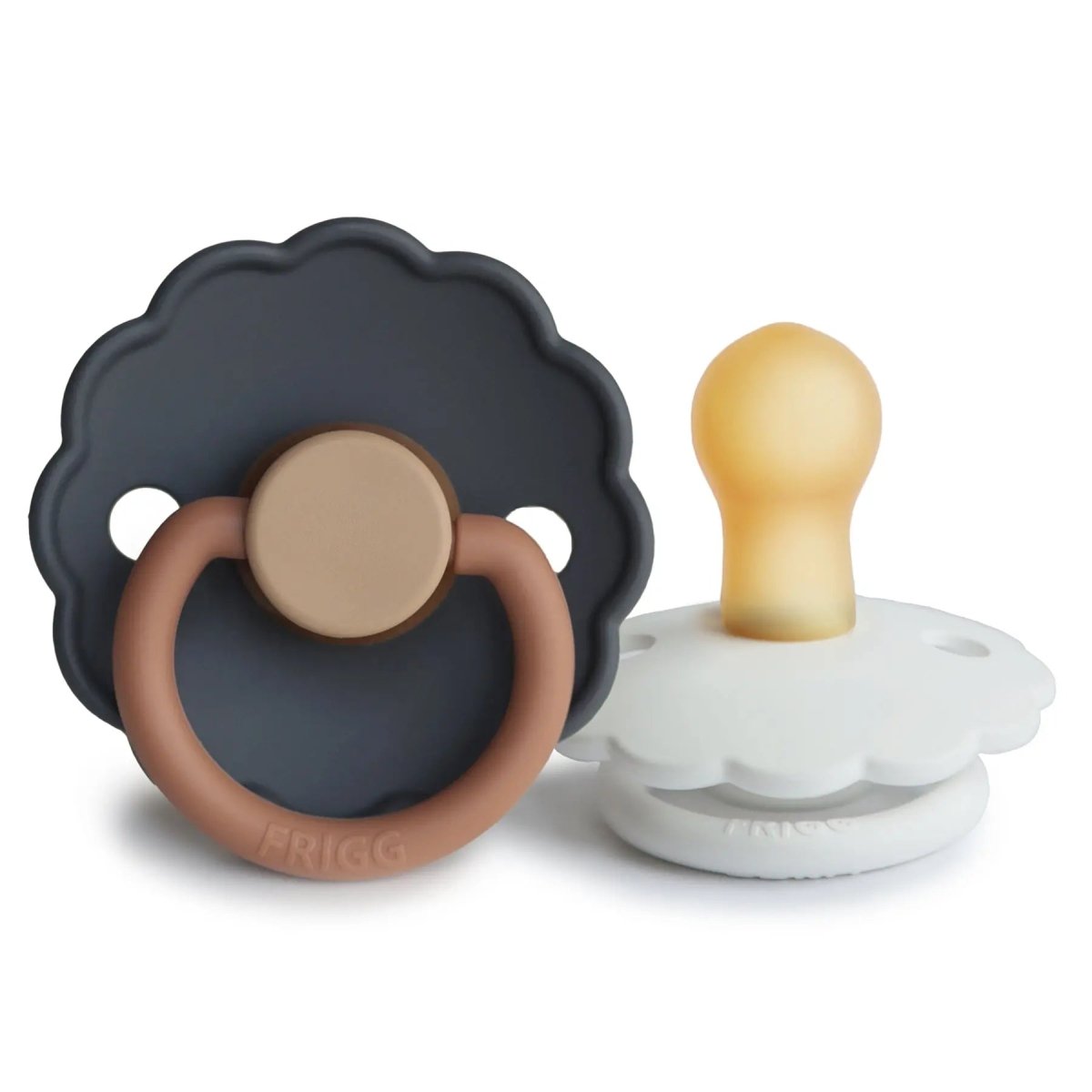 Mushie Frigg Daisy Natural Rubber Pacifier Two Pack - Everetts Place Boutique - 