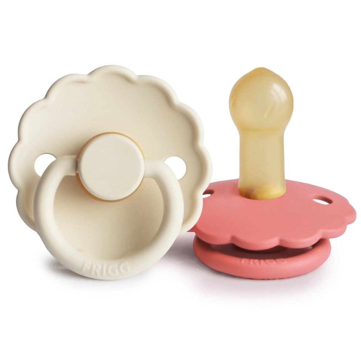 Mushie Frigg Daisy Natural Rubber Pacifier Two Pack - Everetts Place Boutique - 