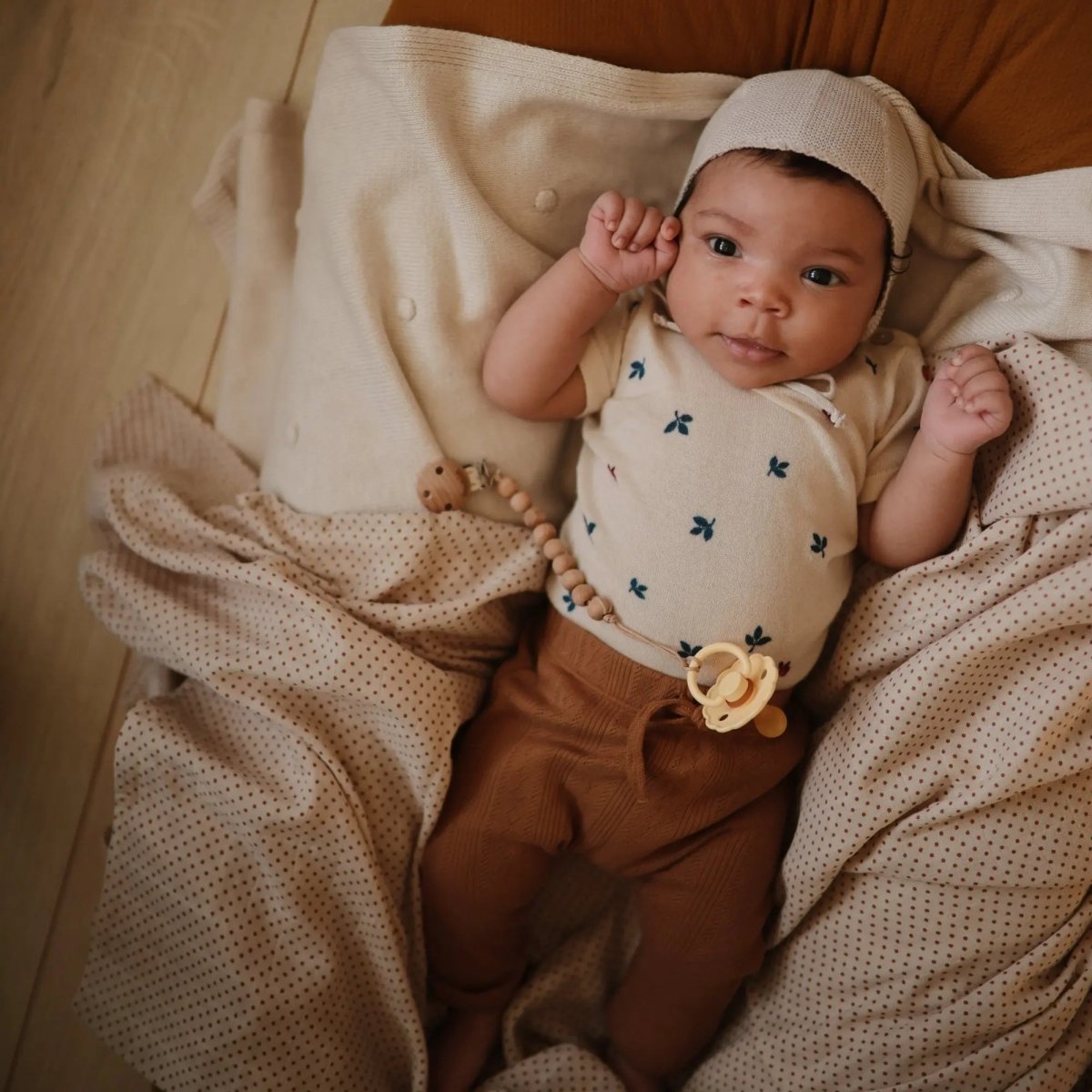 Mushie Frigg Daisy Natural Rubber Pacifier Two Pack - Everetts Place Boutique - 