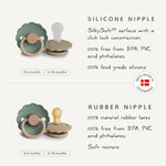 Mushie Frigg Daisy Natural Rubber Pacifier Two Pack - Everetts Place Boutique - 