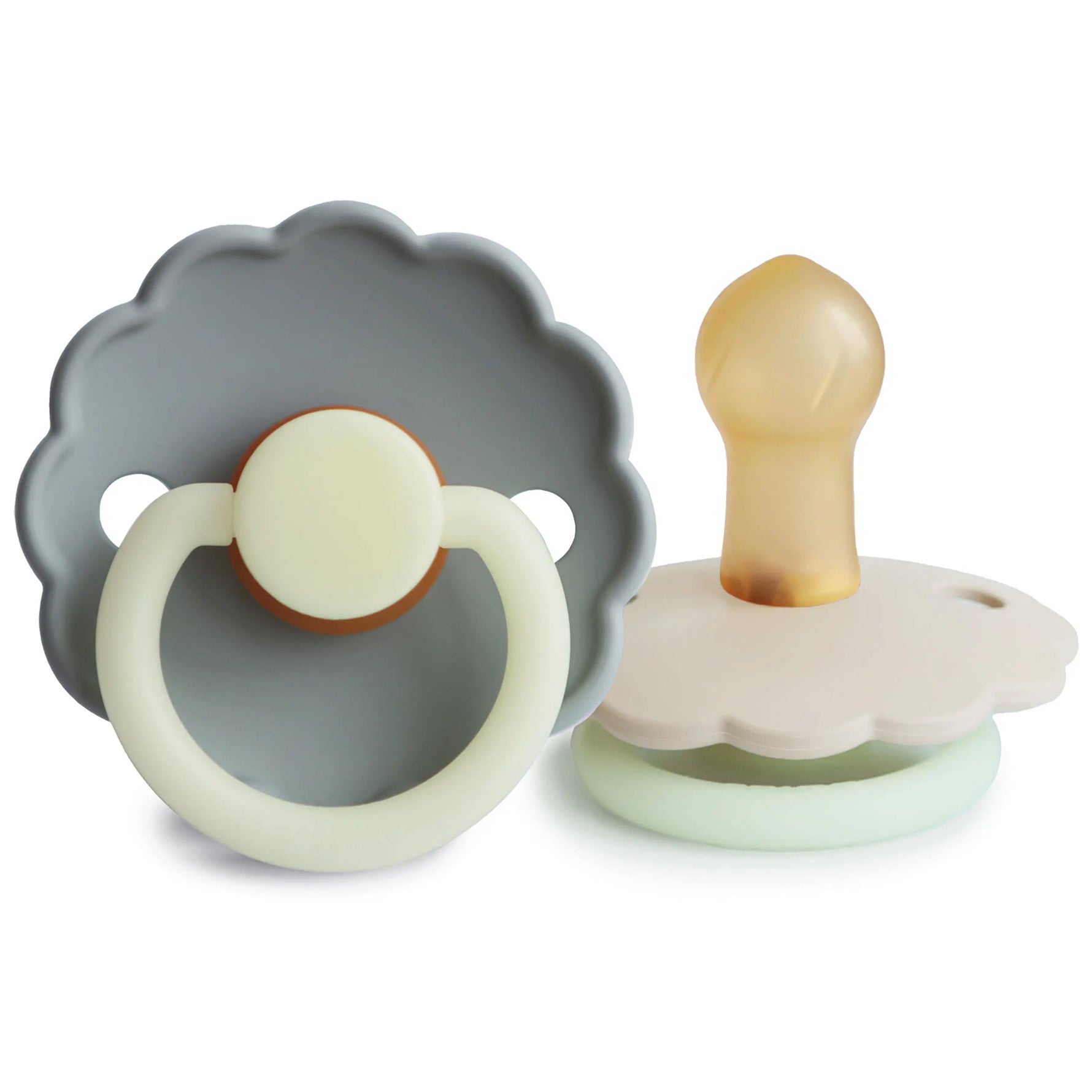 Mushie FRIGG Daisy Night Natural Rubber Pacifier 2 - Pack - 