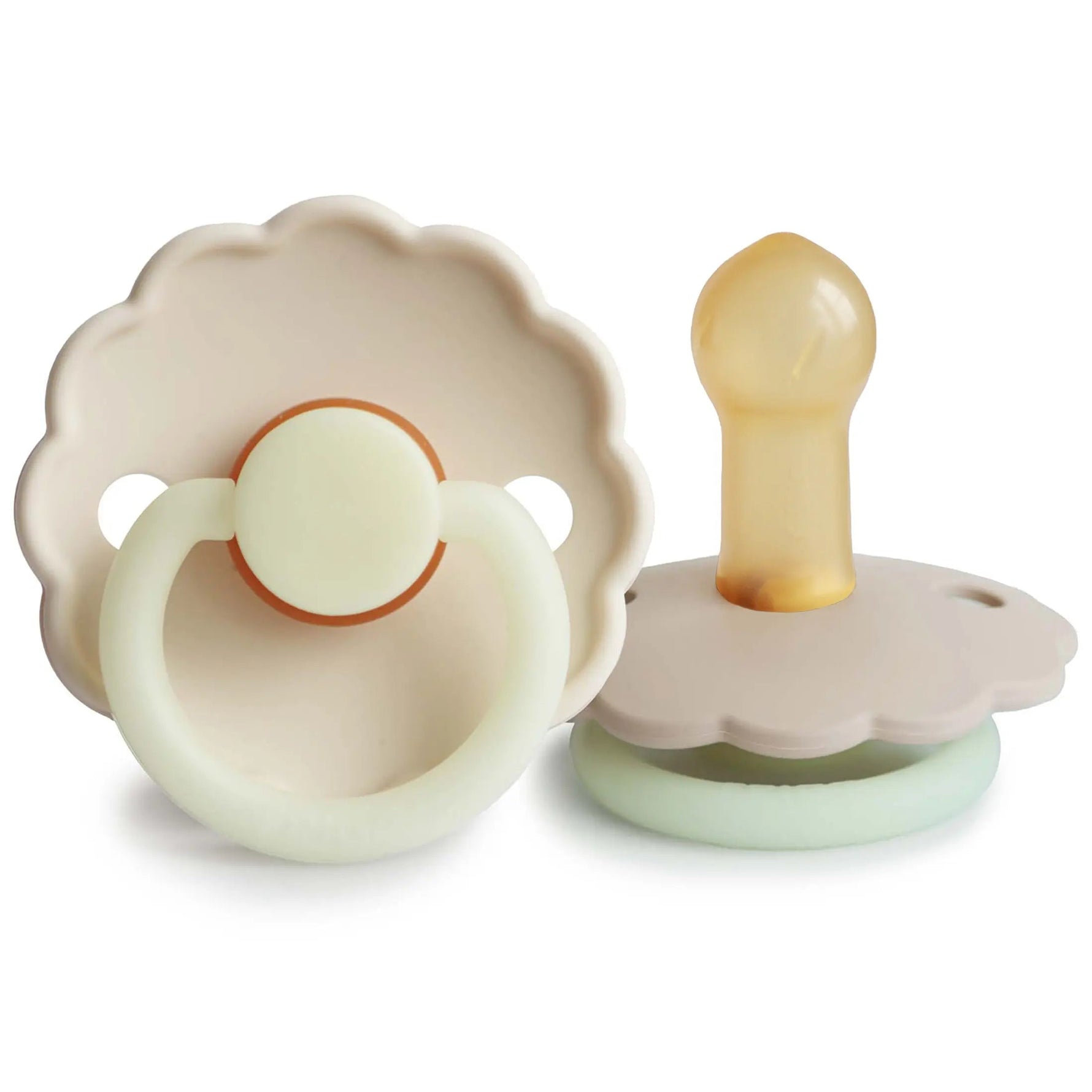 Mushie FRIGG Daisy Night Natural Rubber Pacifier 2 - Pack - 