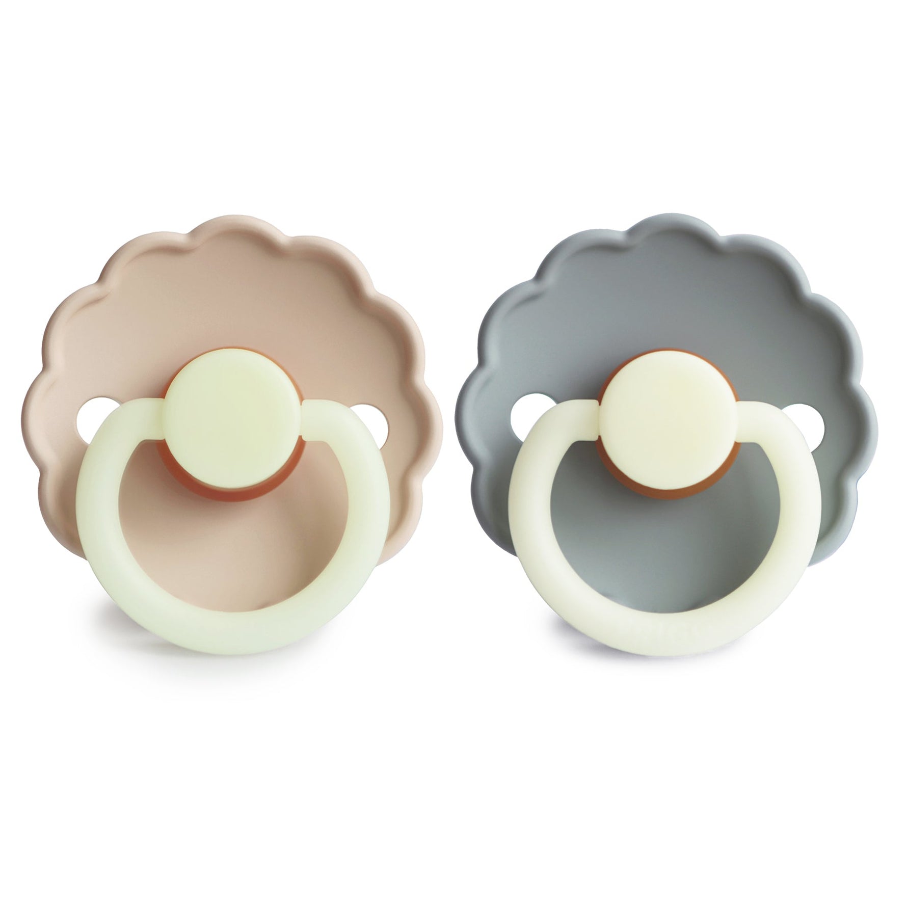 Mushie FRIGG Daisy Night Natural Rubber Pacifier 2 - Pack - 