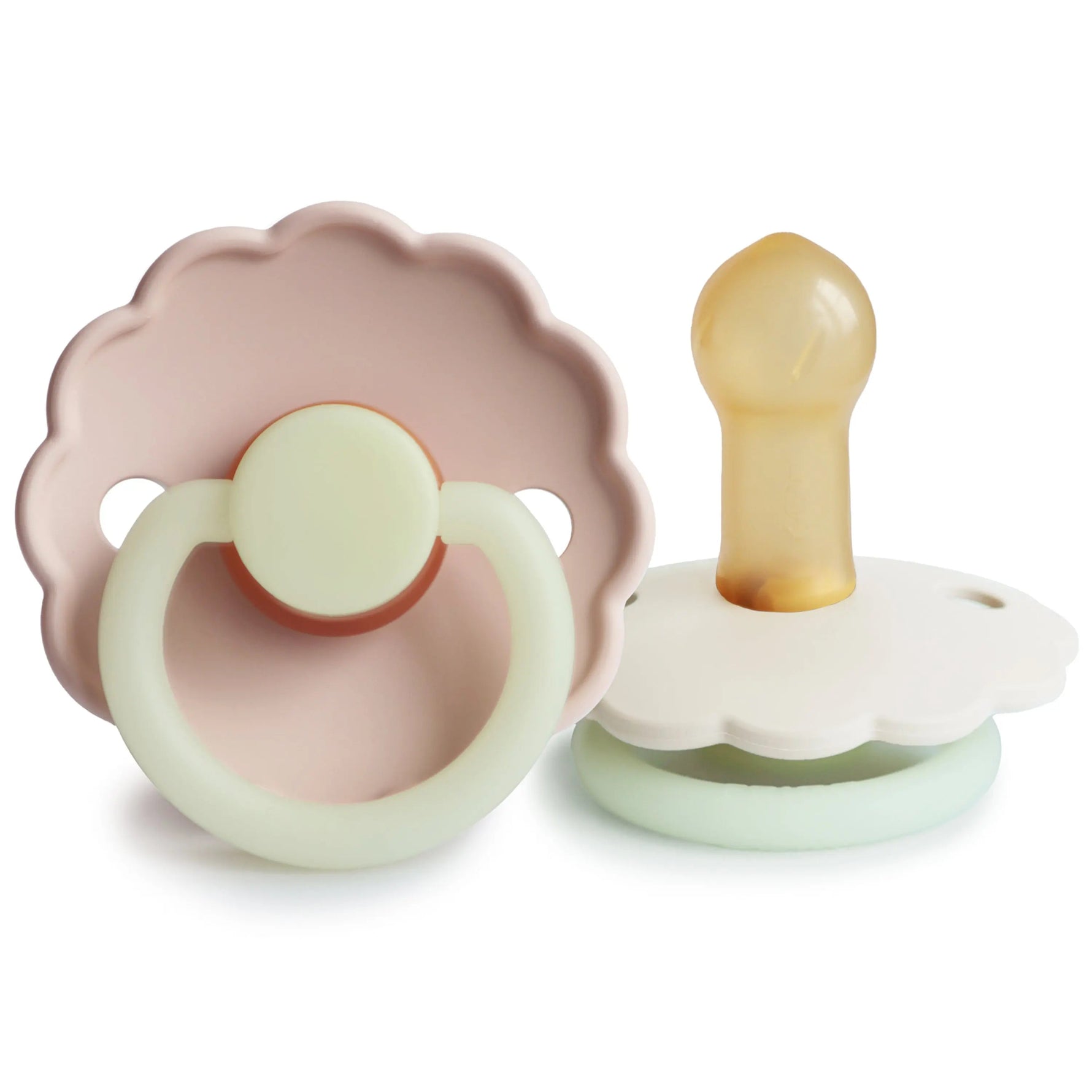 Mushie FRIGG Daisy Night Natural Rubber Pacifier 2 - Pack - 