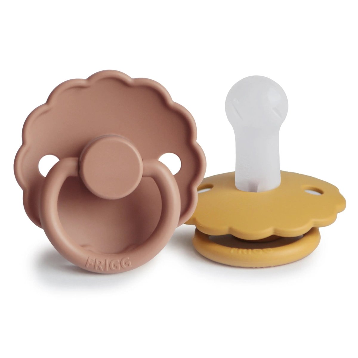 Mushie Frigg Daisy Silicone Pacifier 2 Pack with SilkySoft Nipple - Everetts Place Boutique - 