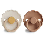 Mushie Frigg Daisy Silicone Pacifier 2 Pack with SilkySoft Nipple - Everetts Place Boutique - 