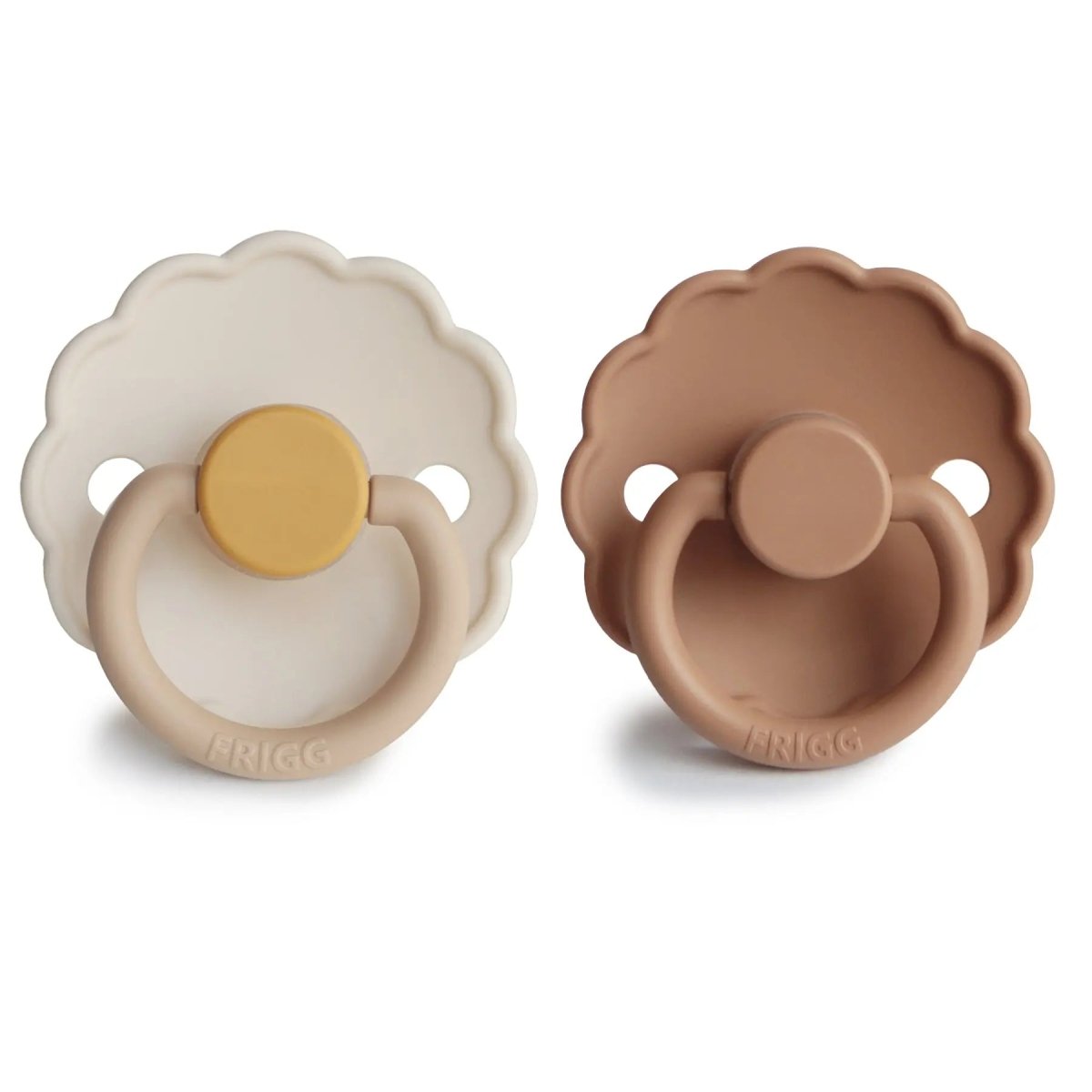 Mushie Frigg Daisy Silicone Pacifier 2 Pack with SilkySoft Nipple - Everetts Place Boutique - 