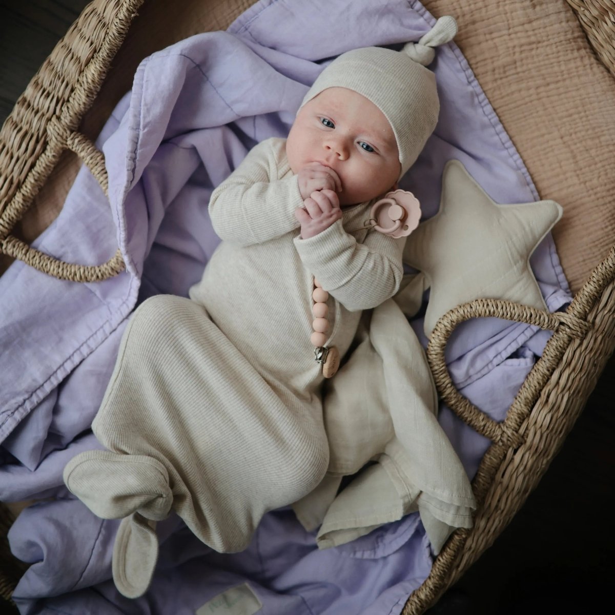 Mushie Frigg Daisy Silicone Pacifier 2 Pack with SilkySoft Nipple - Everetts Place Boutique - 