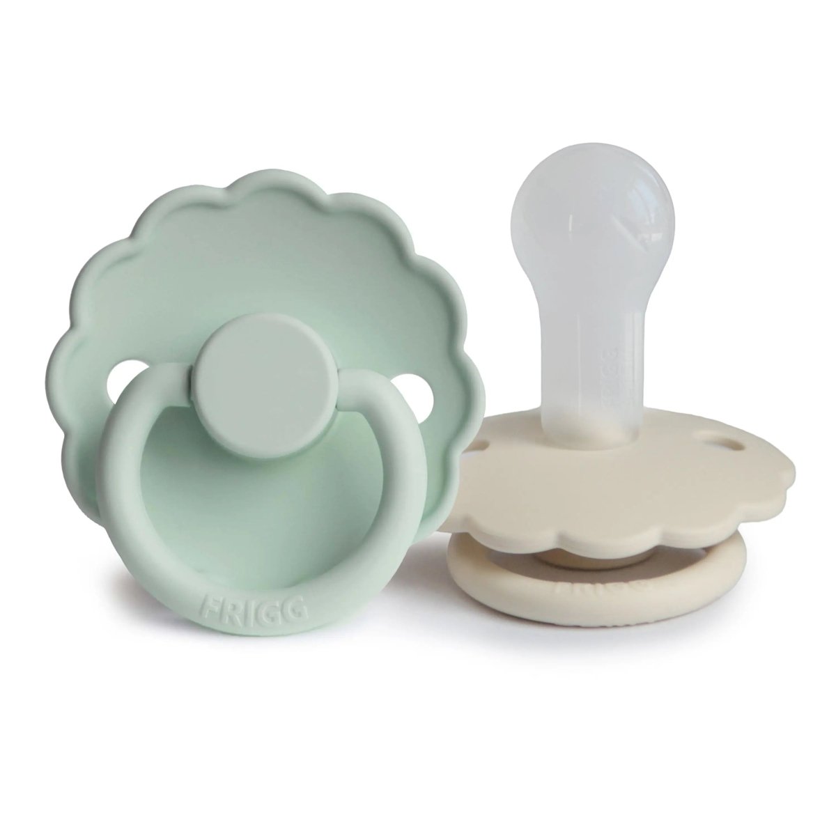 Mushie Frigg Daisy Silicone Pacifier 2 Pack with SilkySoft Nipple - Everetts Place Boutique - 