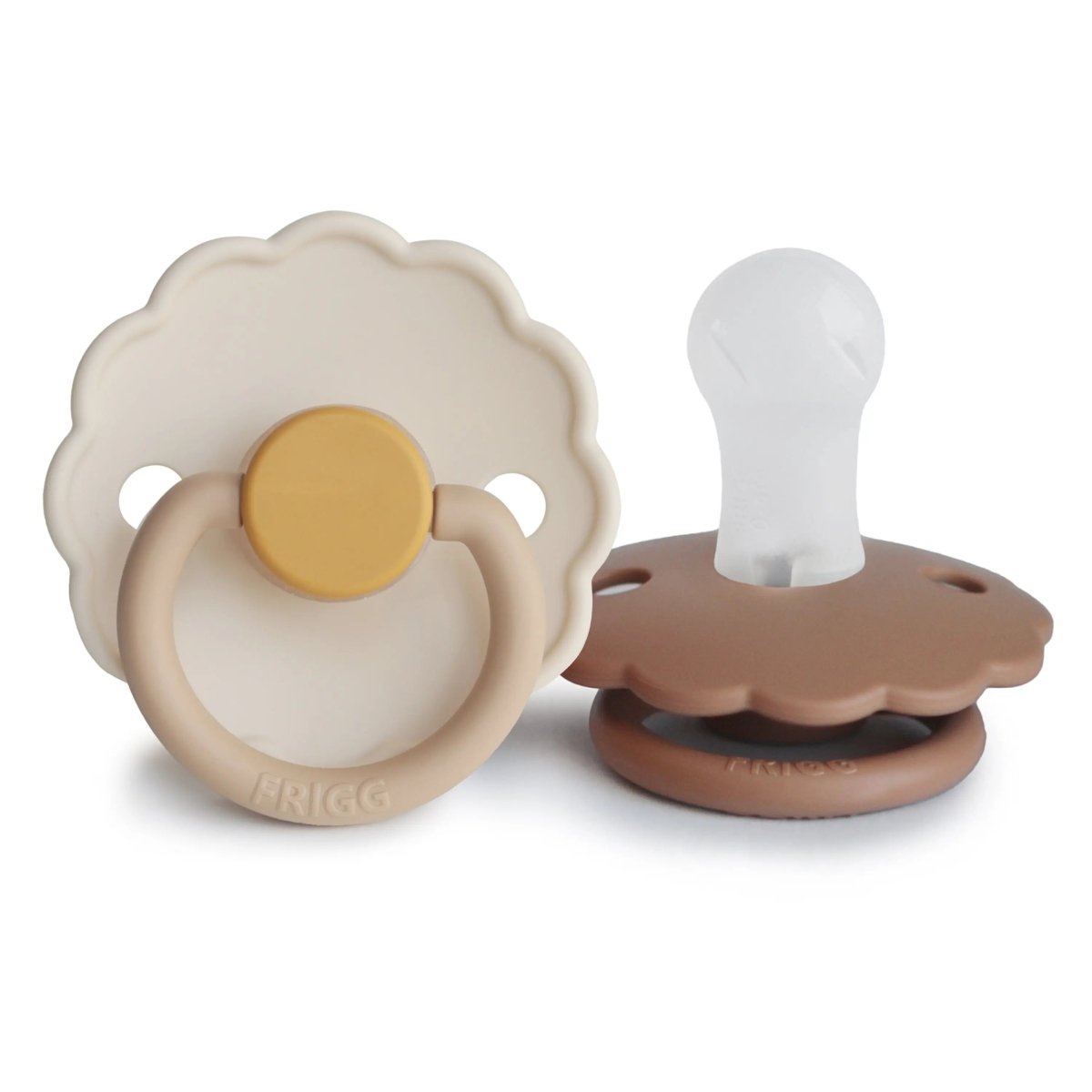 Mushie Frigg Daisy Silicone Pacifier 2 Pack with SilkySoft Nipple - Everetts Place Boutique - 