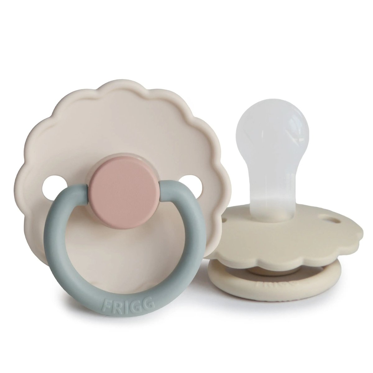 Mushie Frigg Daisy Silicone Pacifier 2 Pack with SilkySoft Nipple - Everetts Place Boutique - 