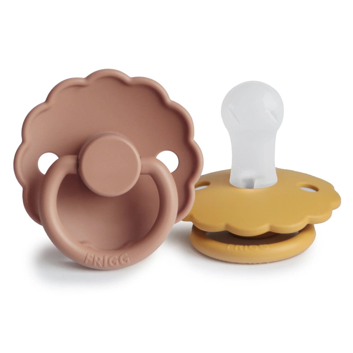 Mushie Frigg Daisy Silicone Pacifier 2 Pack with SilkySoft Nipple - Everetts Place Boutique - 