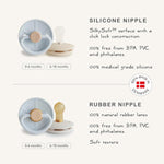 Mushie Frigg Little Viking Silicone Pacifiers 2 - Pack with SilkySoft Nipple - Everetts Place Boutique - 