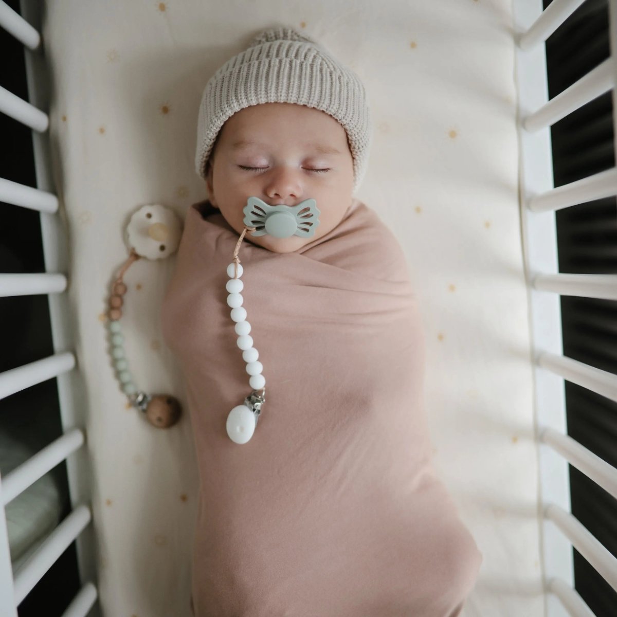 Mushie Frigg Lucky Symmetrical Silicone Pacifier 2 Pack 0 to 6 Months - Everetts Place Boutique - 