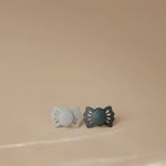 Mushie Frigg Lucky Symmetrical Silicone Pacifier 2 Pack 0 to 6 Months - Everetts Place Boutique - 