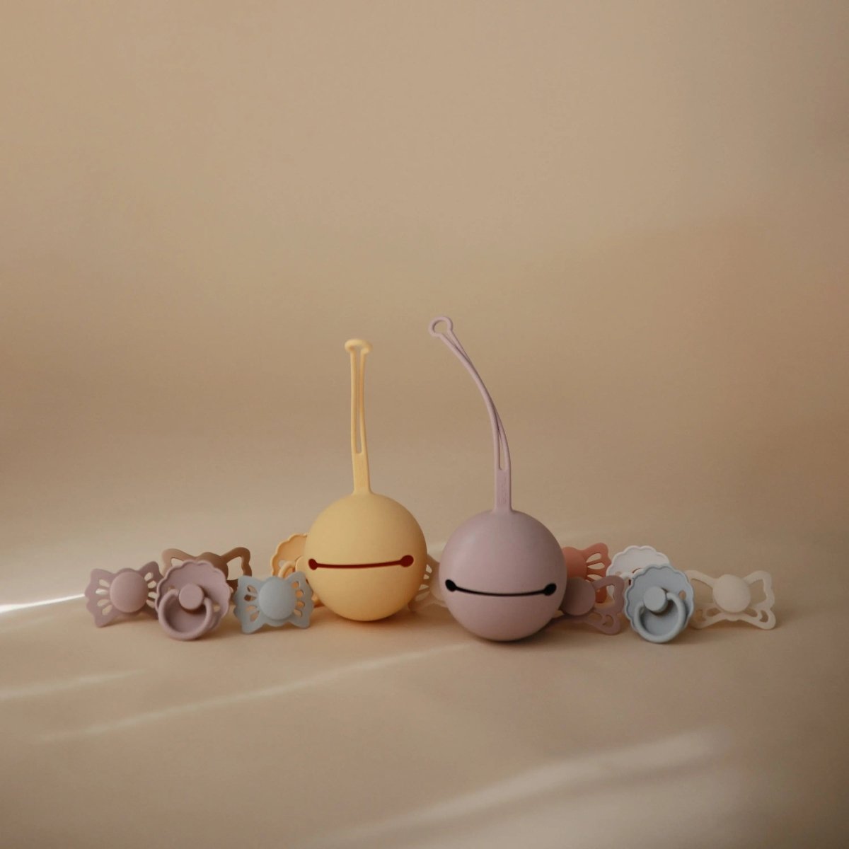 Mushie Frigg Lucky Symmetrical Silicone Pacifier 2 Pack 0 to 6 Months - 