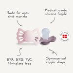 Mushie FRIGG Lucky Symmetrical Silicone Pacifier 2 - Pack (6 - 18 Months) - 