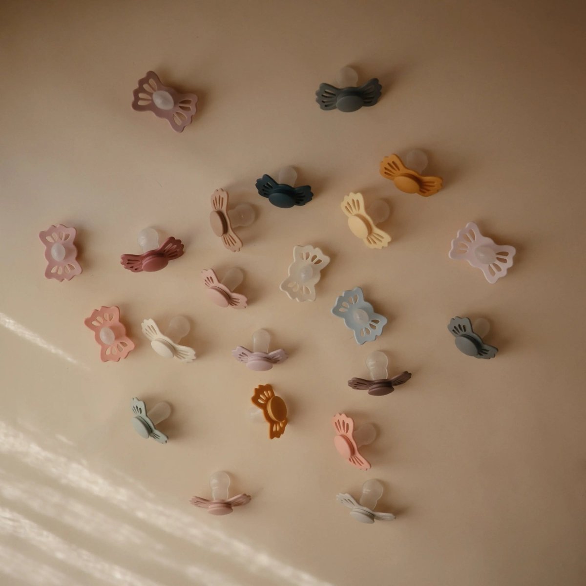 Mushie Frigg Lucky Symmetrical Silicone Pacifier 2 Pack for 6 to 18 Months - 