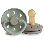 Mushie FRIGG Moon Natural Rubber Pacifier 2-Pack -