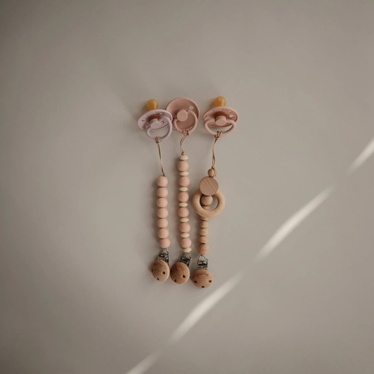 Mushie Frigg Moon Natural Rubber Pacifier 2 Pack - Everetts Place Boutique - 