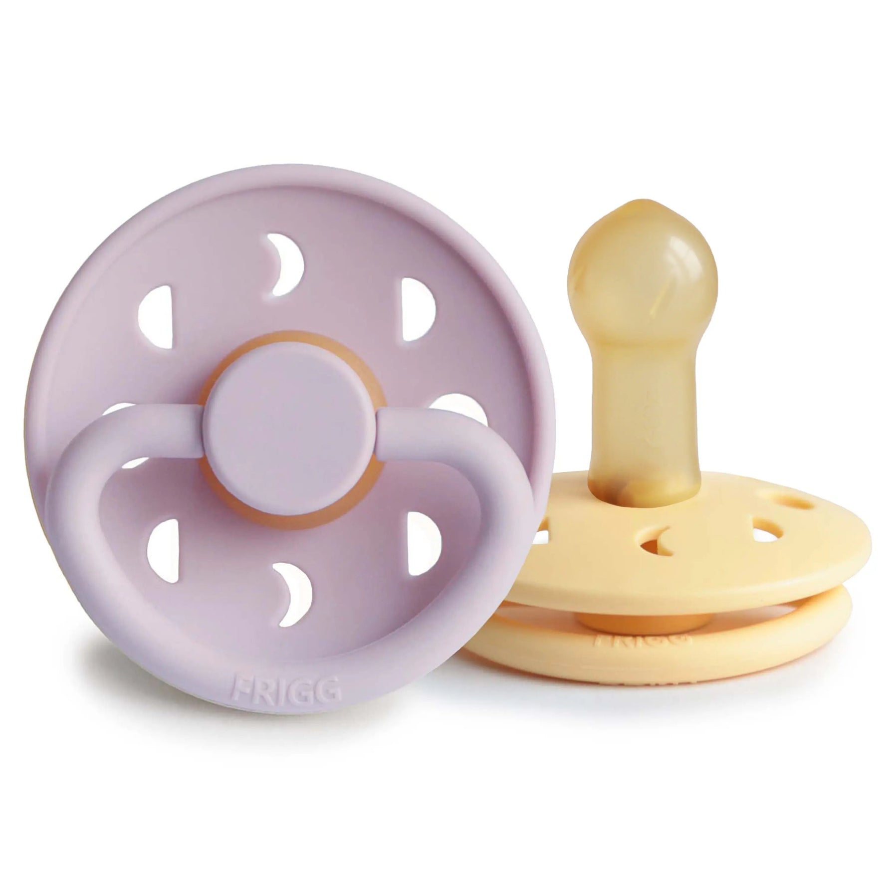 Mushie FRIGG Moon Natural Rubber Pacifier 2-Pack -