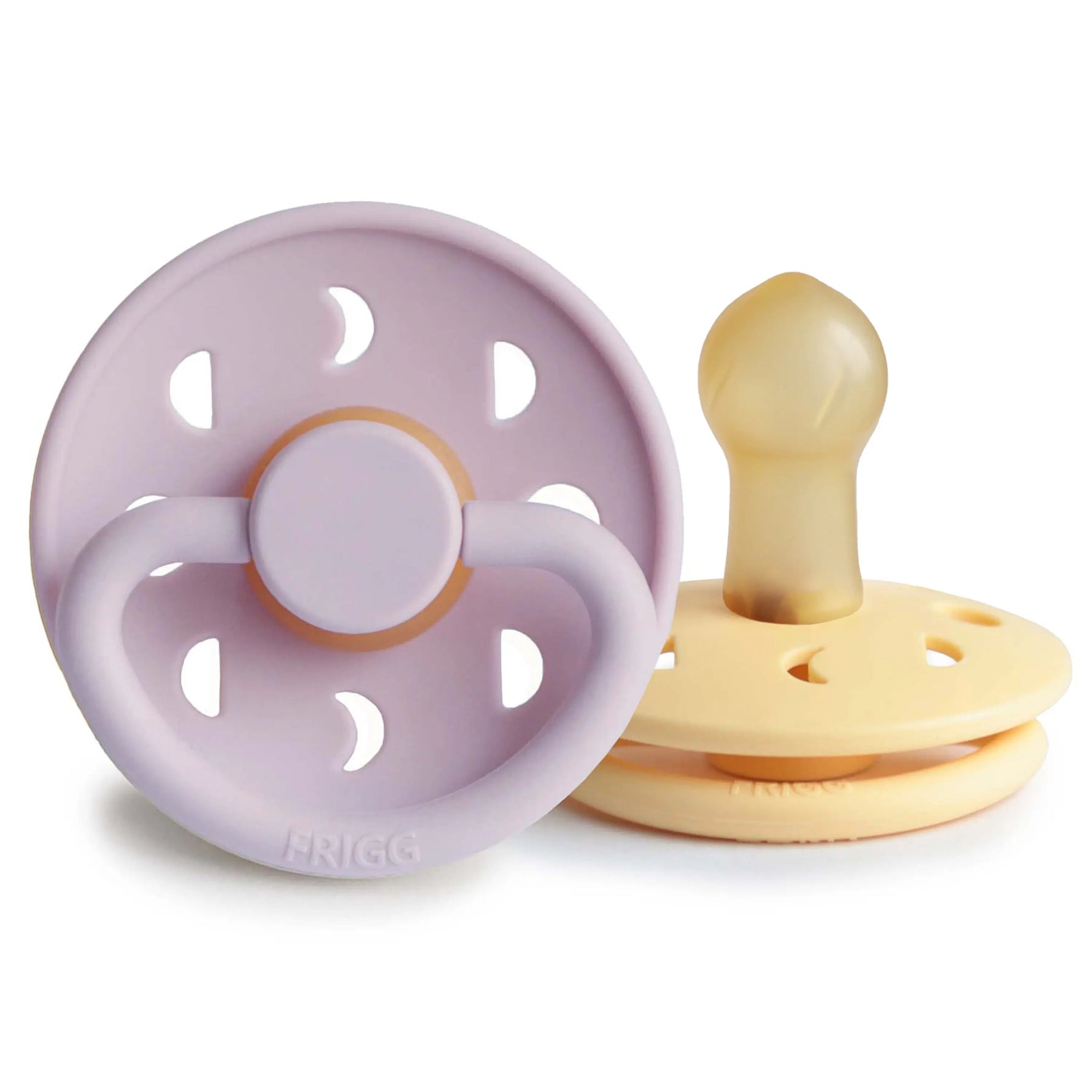Mushie FRIGG Moon Natural Rubber Pacifier 2-Pack -