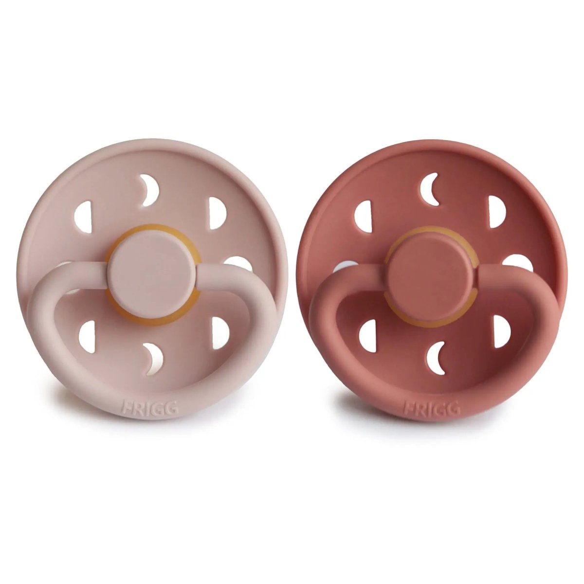 Mushie Frigg Moon Natural Rubber Pacifier 2 Pack - Everetts Place Boutique - 