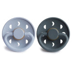 Mushie Frigg Moon Natural Rubber Pacifier 2 Pack - Everetts Place Boutique - 