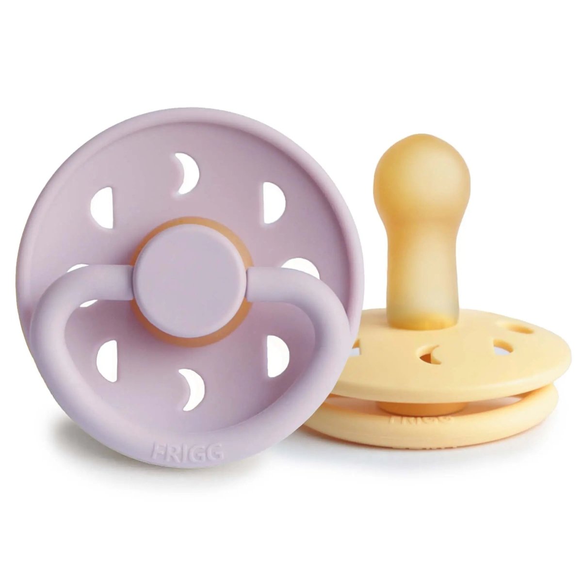 Mushie Frigg Moon Natural Rubber Pacifier 2 Pack - Everetts Place Boutique - 