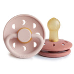 Mushie FRIGG Moon Natural Rubber Pacifier 2-Pack -