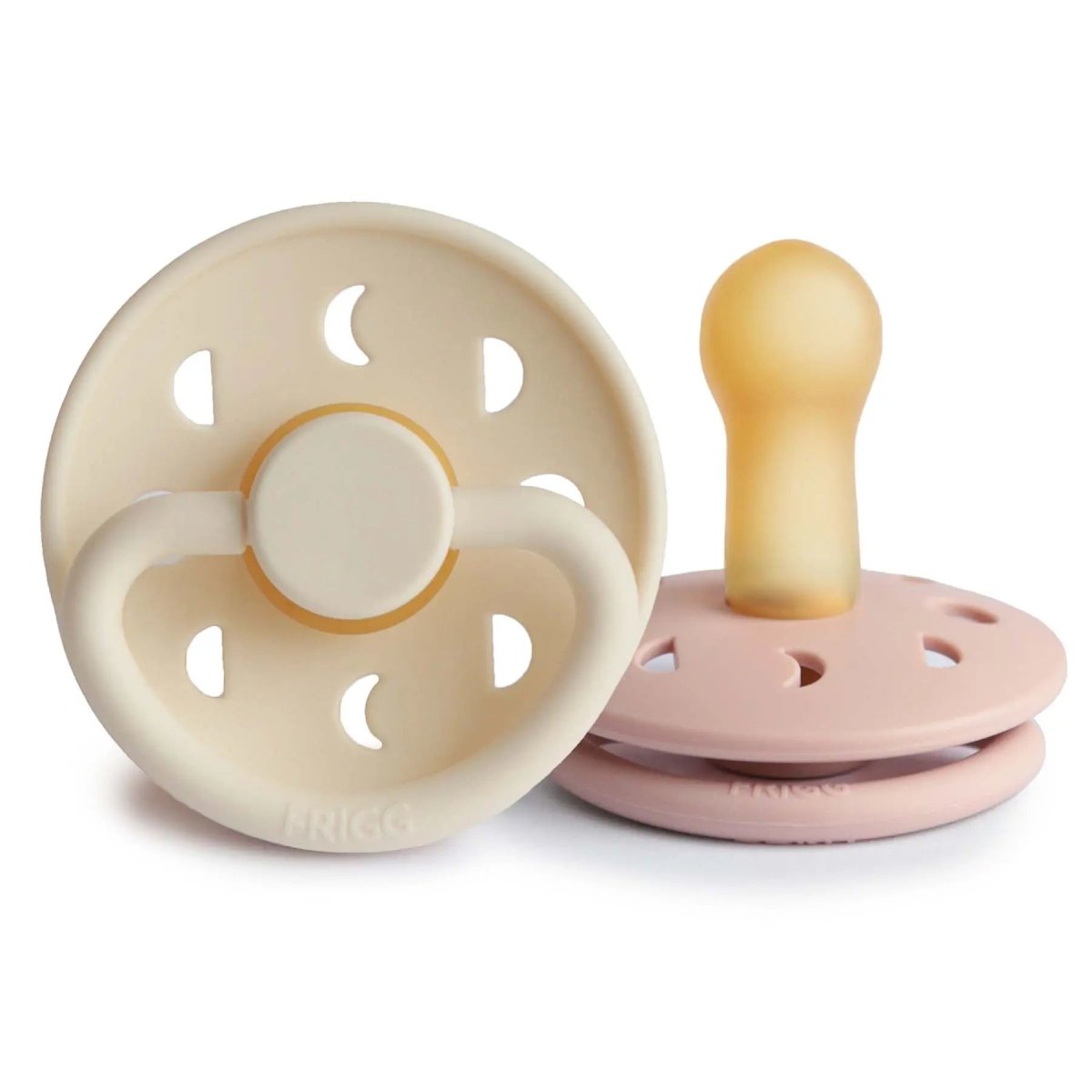Mushie Frigg Moon Natural Rubber Pacifier 2 Pack - Everetts Place Boutique - 