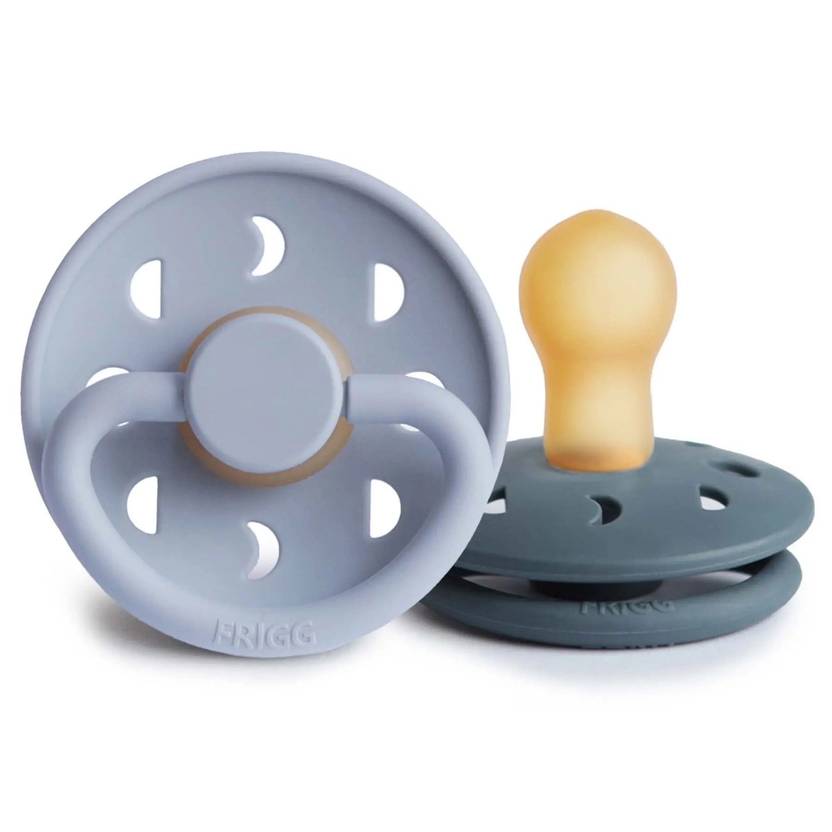 Mushie Frigg Moon Natural Rubber Pacifier 2 Pack - Everetts Place Boutique - 