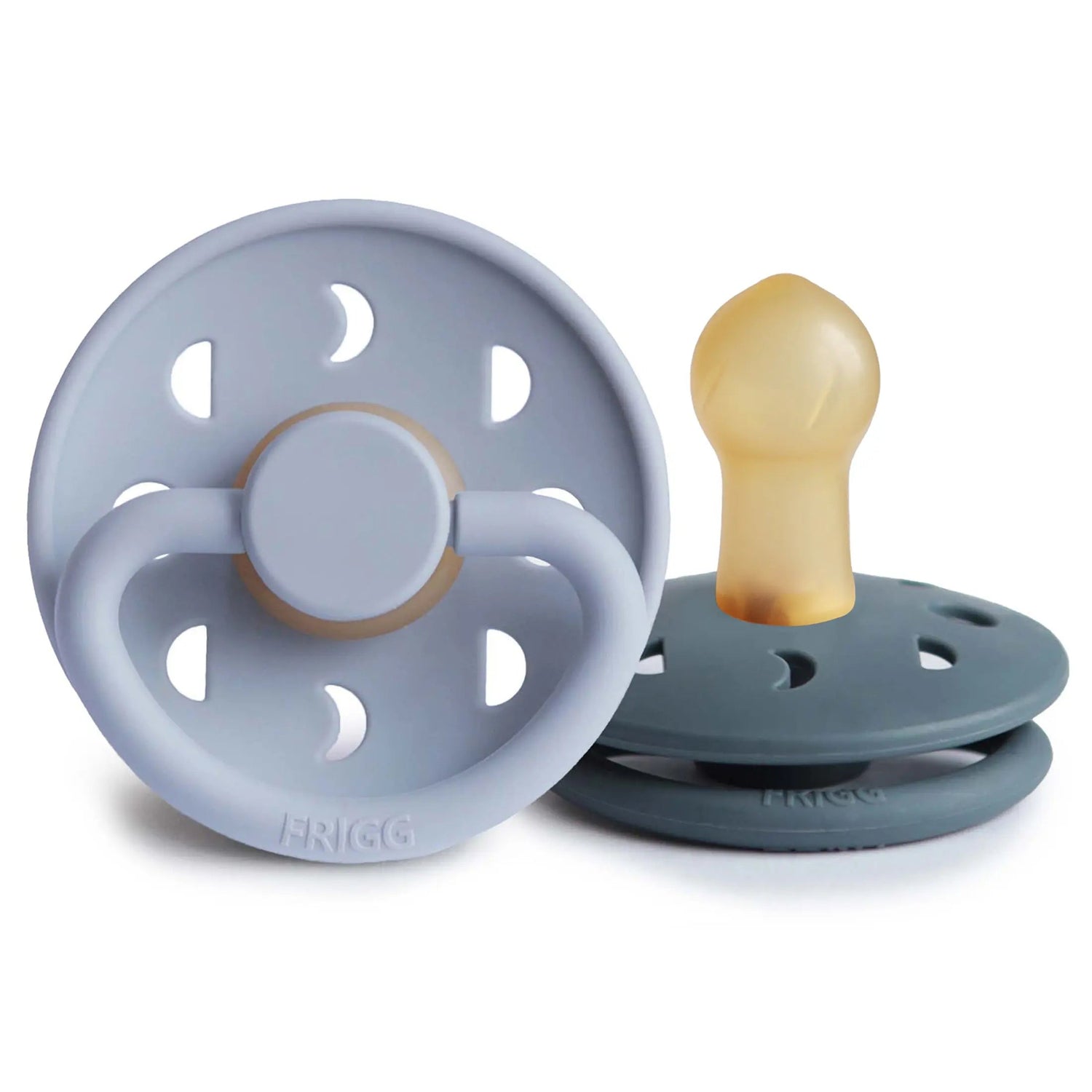 FRIGG Moon Natural Rubber Pacifier 2-Pack - Toy, Baby toys, Child, Kitchen utensil, Lighting | Everetts Place