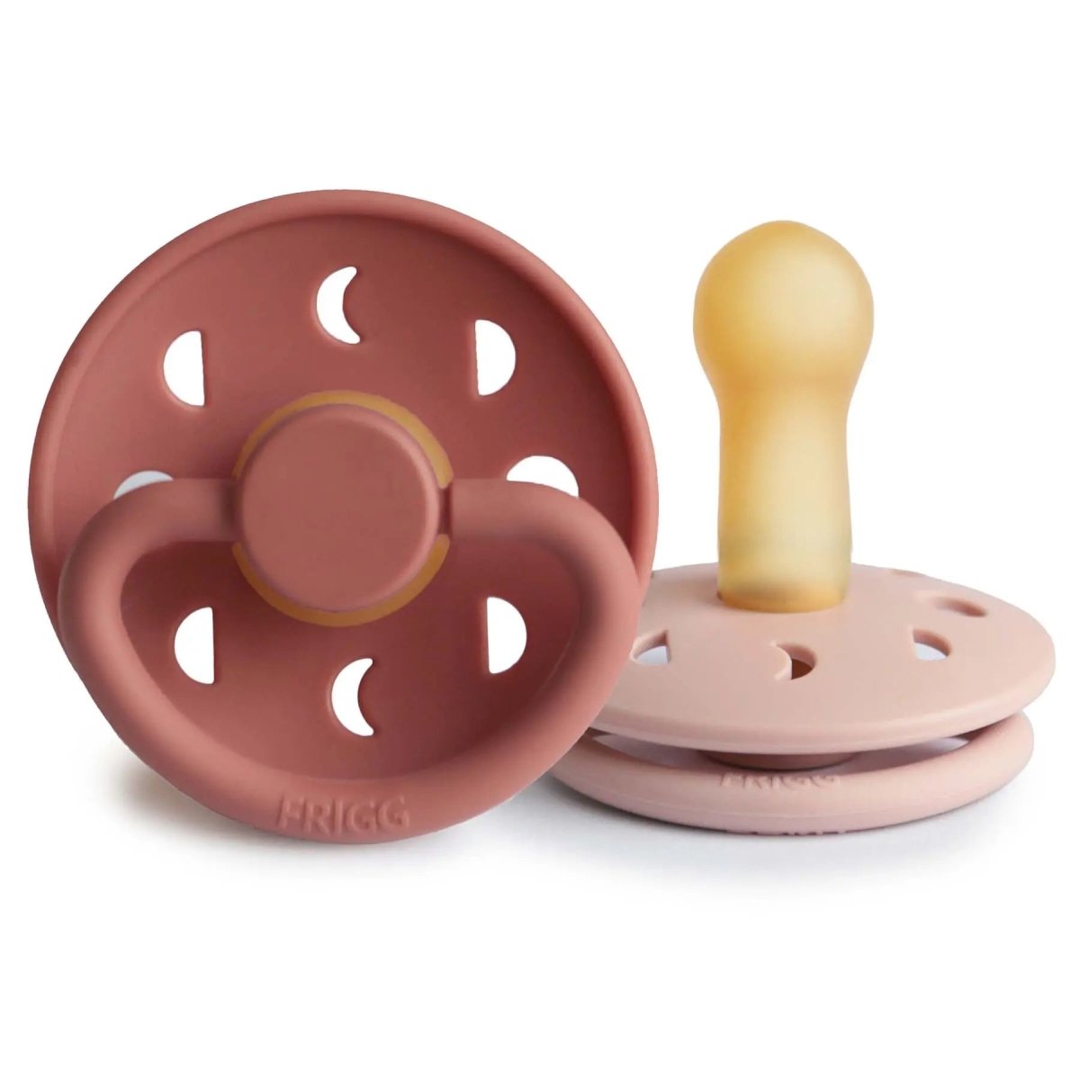 Mushie Frigg Moon Natural Rubber Pacifier 2 Pack - Everetts Place Boutique - 