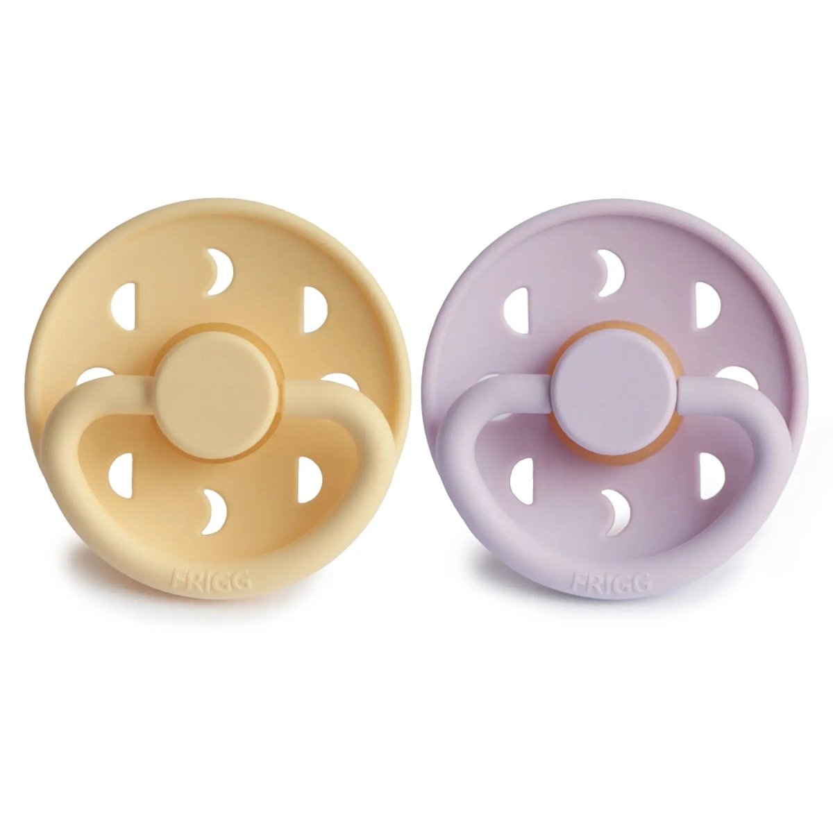 Mushie Frigg Moon Natural Rubber Pacifier 2 Pack - Everetts Place Boutique - 