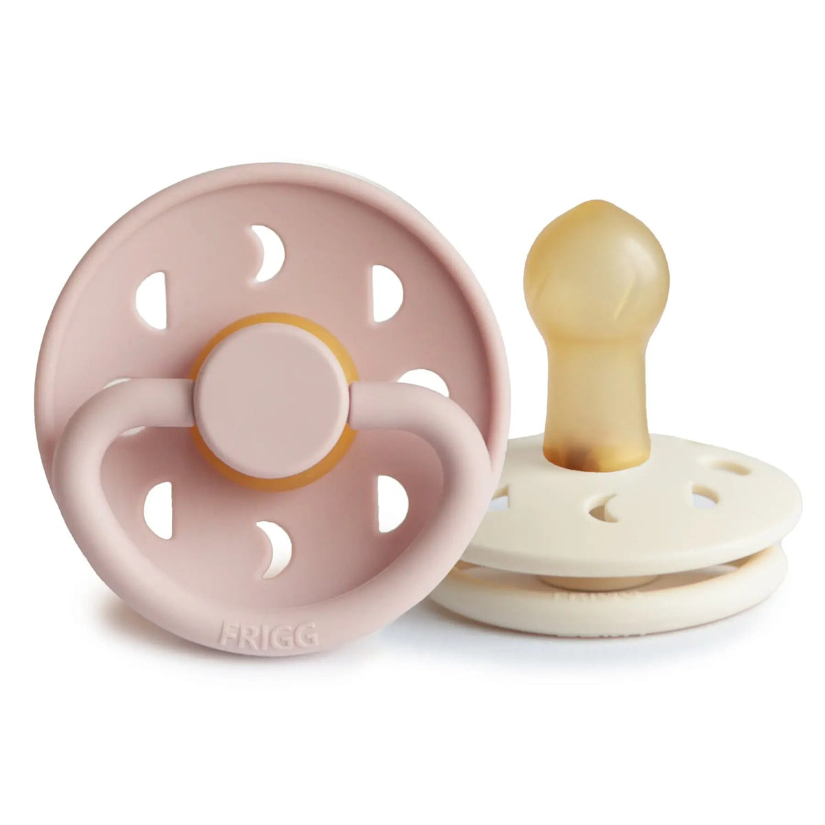 Mushie FRIGG Moon Natural Rubber Pacifier 2-Pack -