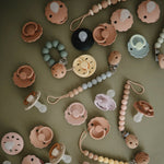 Mushie Frigg Moon Silicone Pacifier 2 Pack with SilkySoft Nipple and Click Lock System - Everetts Place Boutique - 